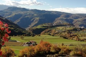 Blick auf Völs am Schlern und den Ritten