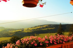 Aussicht vom Balkon